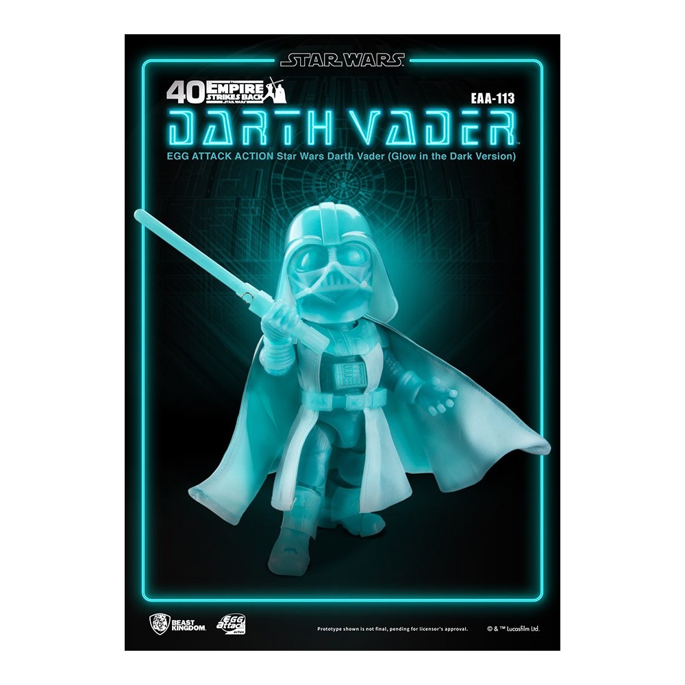 BEAST KINGDOM STAR WARS DARTH VADER GLOW EGG ATTACK ACTION FIGURE