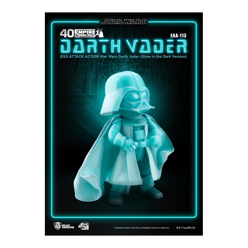 BEAST KINGDOM STAR WARS DARTH VADER GLOW EGG ATTACK ACTION FIGURE