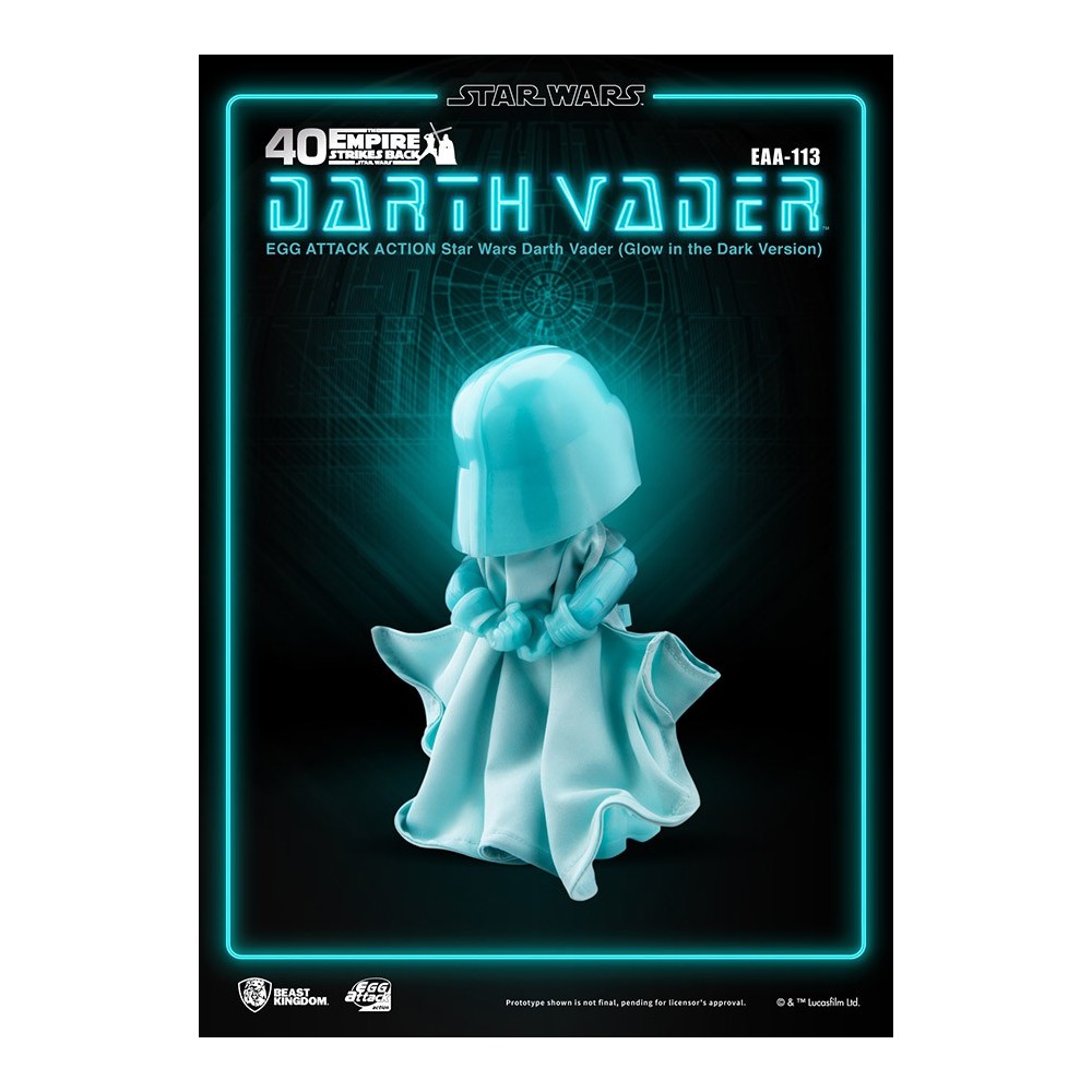 BEAST KINGDOM STAR WARS DARTH VADER GLOW EGG ATTACK ACTION FIGURE