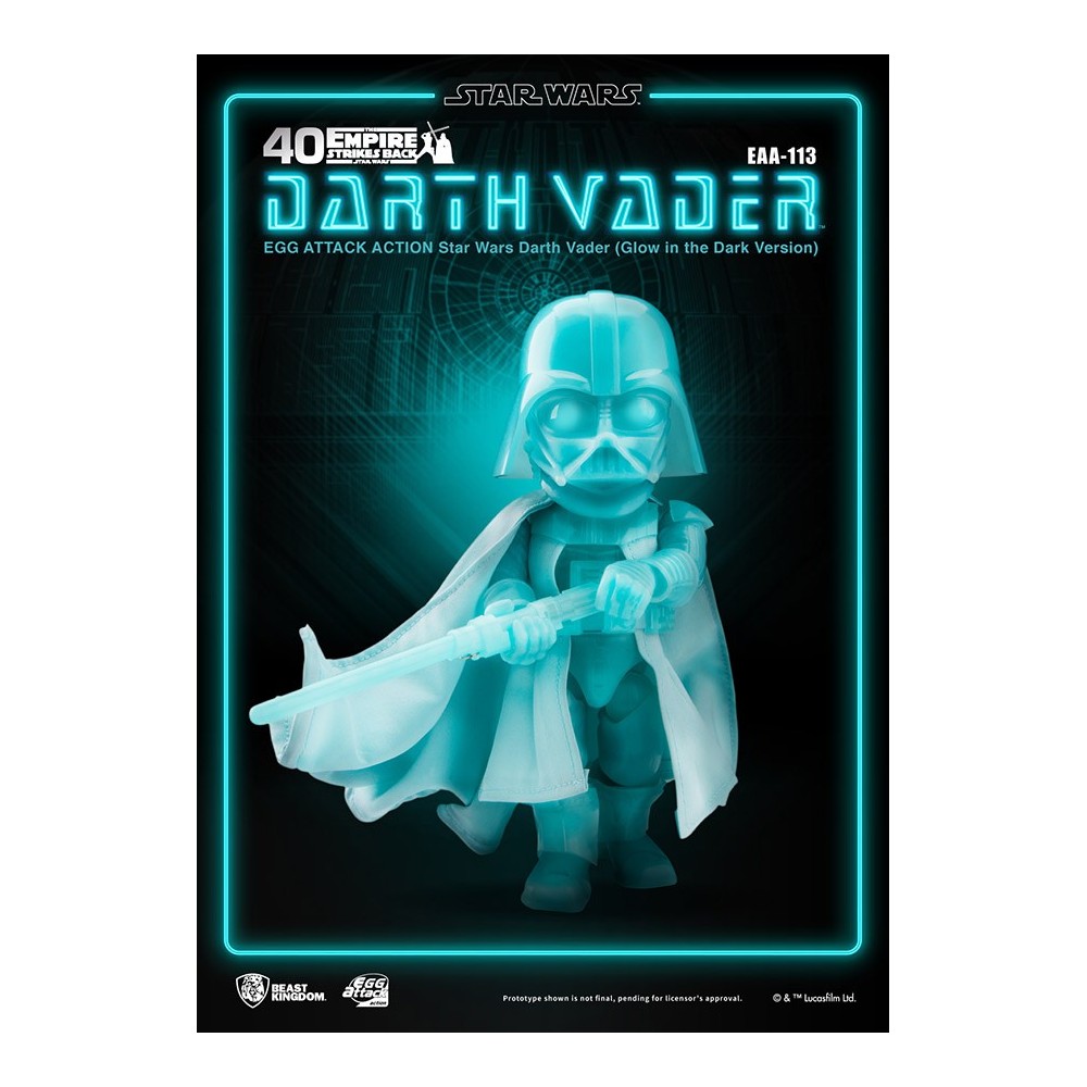 BEAST KINGDOM STAR WARS DARTH VADER GLOW EGG ATTACK ACTION FIGURE