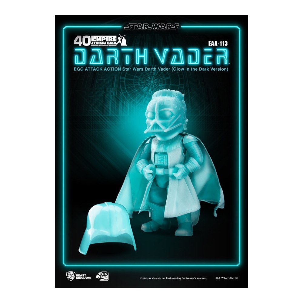BEAST KINGDOM STAR WARS DARTH VADER GLOW EGG ATTACK ACTION FIGURE