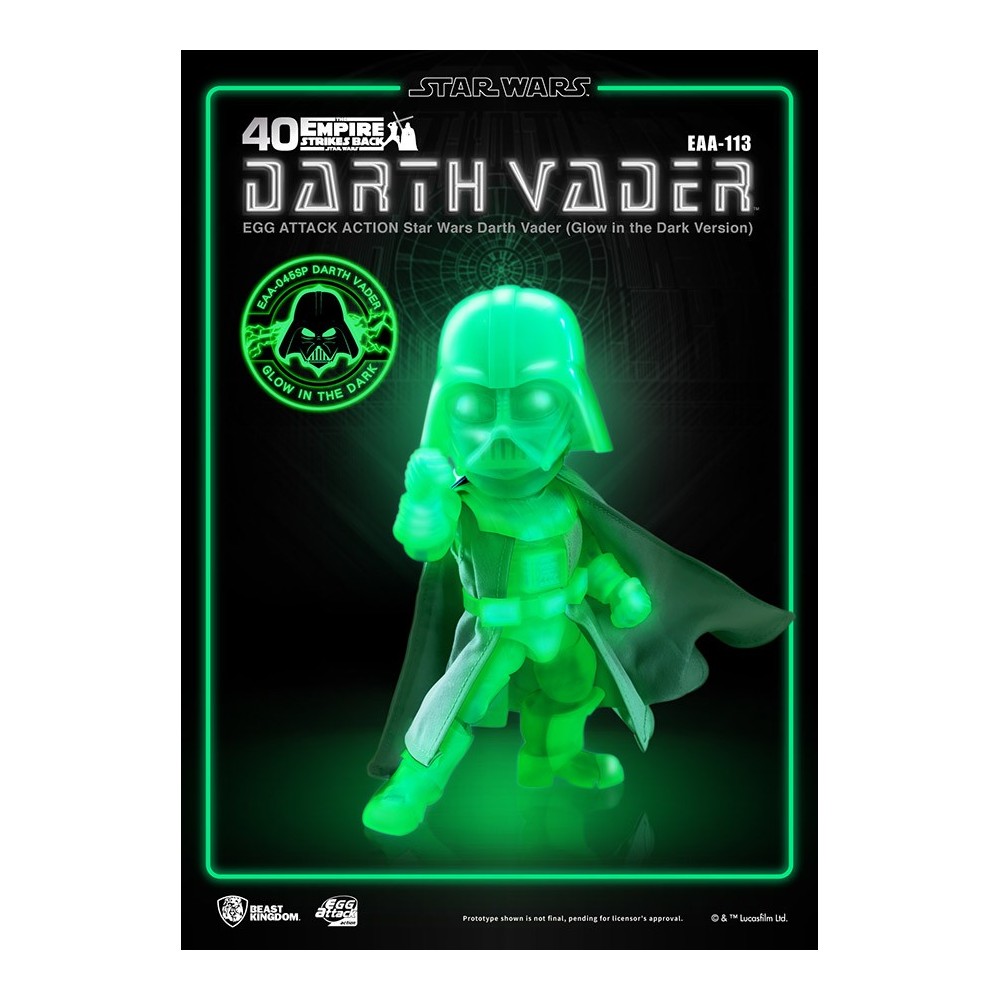 BEAST KINGDOM STAR WARS DARTH VADER GLOW EGG ATTACK ACTION FIGURE