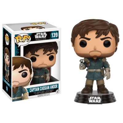 FUNKO FUNKO POP! STAR WARS ROGUE ONE - CASSIAN ANDOR BOBBLE HEAD KNOCKER FIGURE
