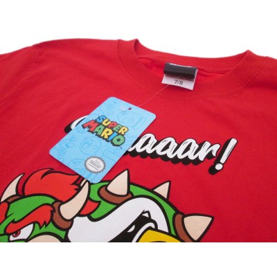 MAGLIA T SHIRT NINTENDO SUPER MARIO BOWSER RUGGITO