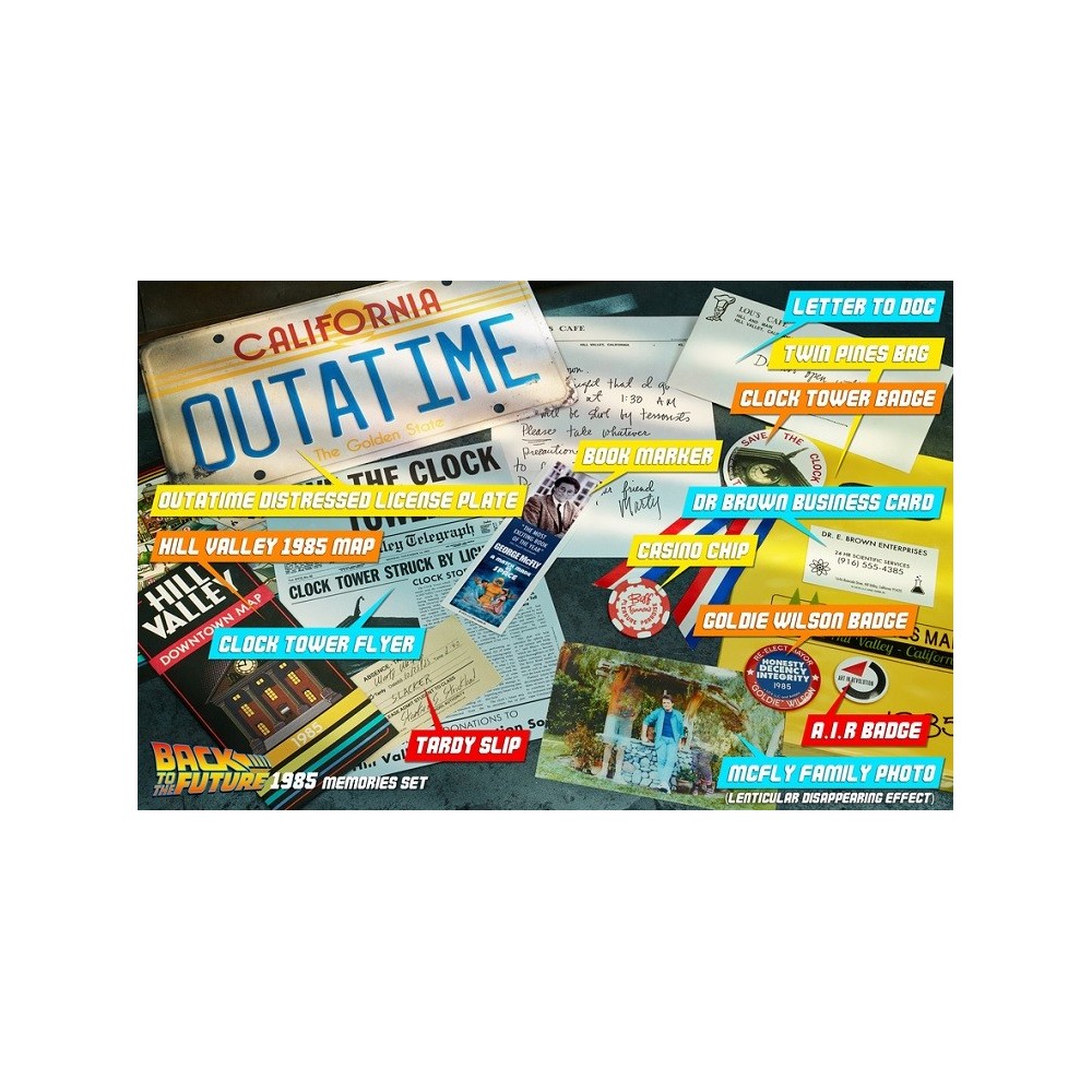 DOCTOR COLLECTOR BACK TO THE FUTURE TIME TRAVEL MEMORIES KIT STANDARD EDITION