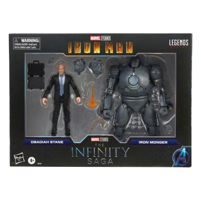 MARVEL LEGENDS THE INFINITY SAGA OBADIAH STANE AND IRON MONGER ACTION FIGURE HASBRO