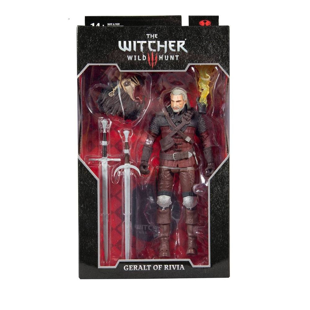 THE WITCHER 3 WILD HUNT GERALT OF RIVIA WOLF ARMOR 18CM ACTION FIGURE MC FARLANE
