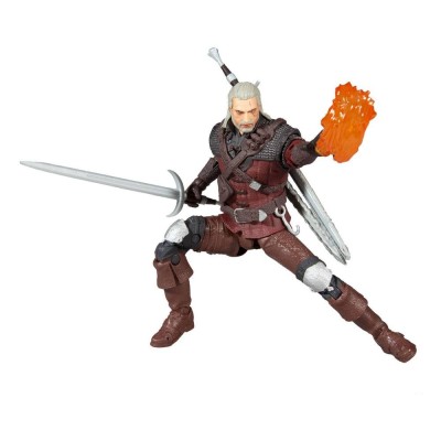 THE WITCHER 3 WILD HUNT GERALT OF RIVIA WOLF ARMOR 18CM ACTION FIGURE MC FARLANE