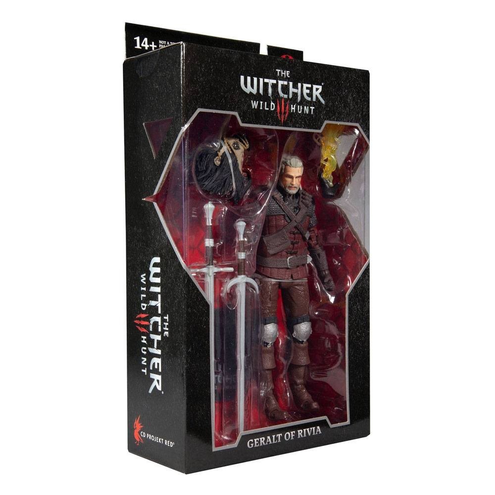 THE WITCHER 3 WILD HUNT GERALT OF RIVIA WOLF ARMOR 18CM ACTION FIGURE MC FARLANE