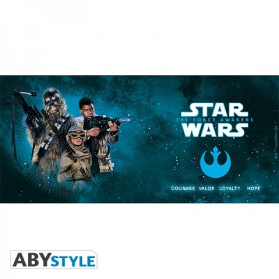 STAR WARS CHEWIE REY FINN MUG TAZZA IN CERAMICA ABYSTYLE