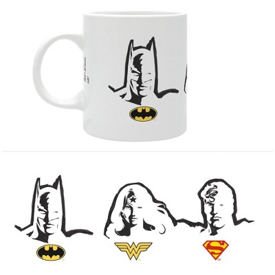 ABYSTYLE DC COMICS BATMAN WONDER WOMAN SUPERMAN BIG CERAMIC MUG