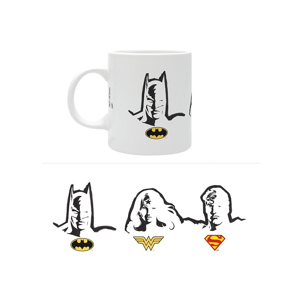 ABYSTYLE DC COMICS BATMAN WONDER WOMAN SUPERMAN BIG CERAMIC MUG