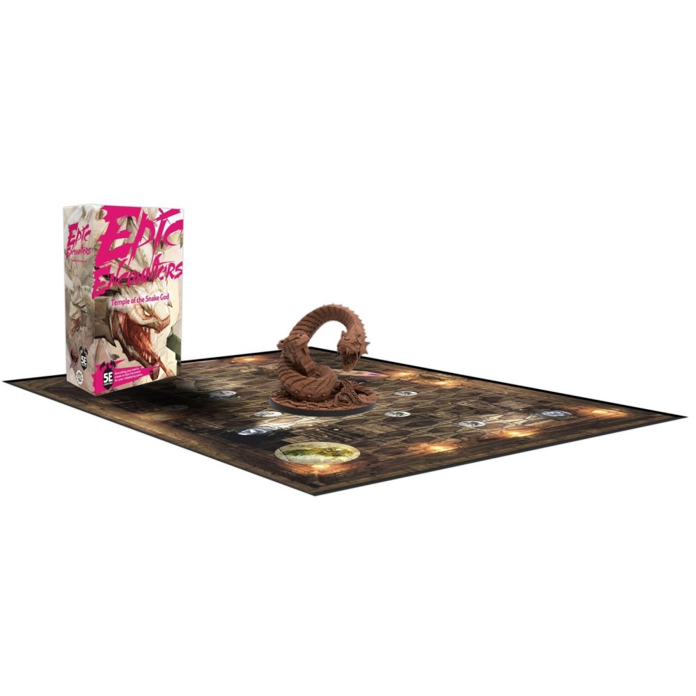 STEAMFORGED GAMES EPIC ENCOUNTERS TEMPLE OF THE SNAKE GOD SET MINIATURES