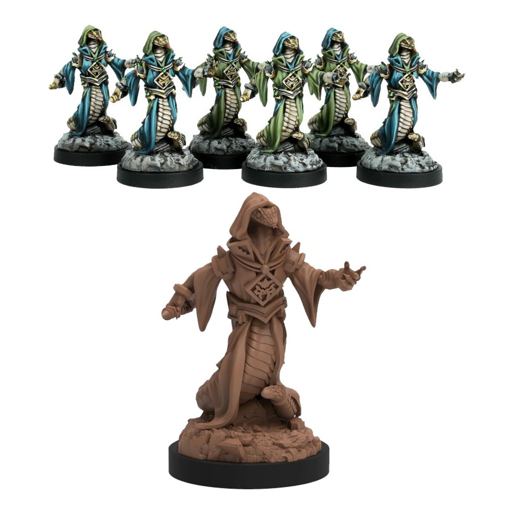 EPIC ENCOUNTERS CHAMBERS OF THE SERPENT FOLK SET MINIATURES STEAMFORGED GAMES