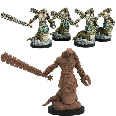 EPIC ENCOUNTERS CHAMBERS OF THE SERPENT FOLK SET MINIATURES STEAMFORGED GAMES