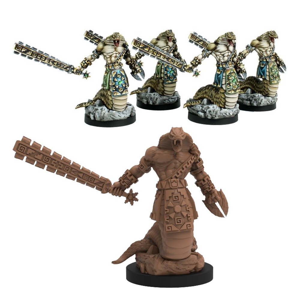EPIC ENCOUNTERS CHAMBERS OF THE SERPENT FOLK SET MINIATURES STEAMFORGED GAMES