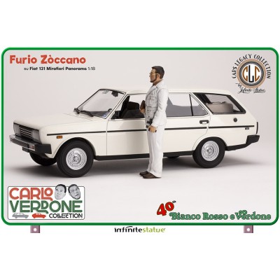 INFINITE STATUE FURIO ZOCCANO ON FIAT 131 1/18 SCALE FIGURE REPLICA