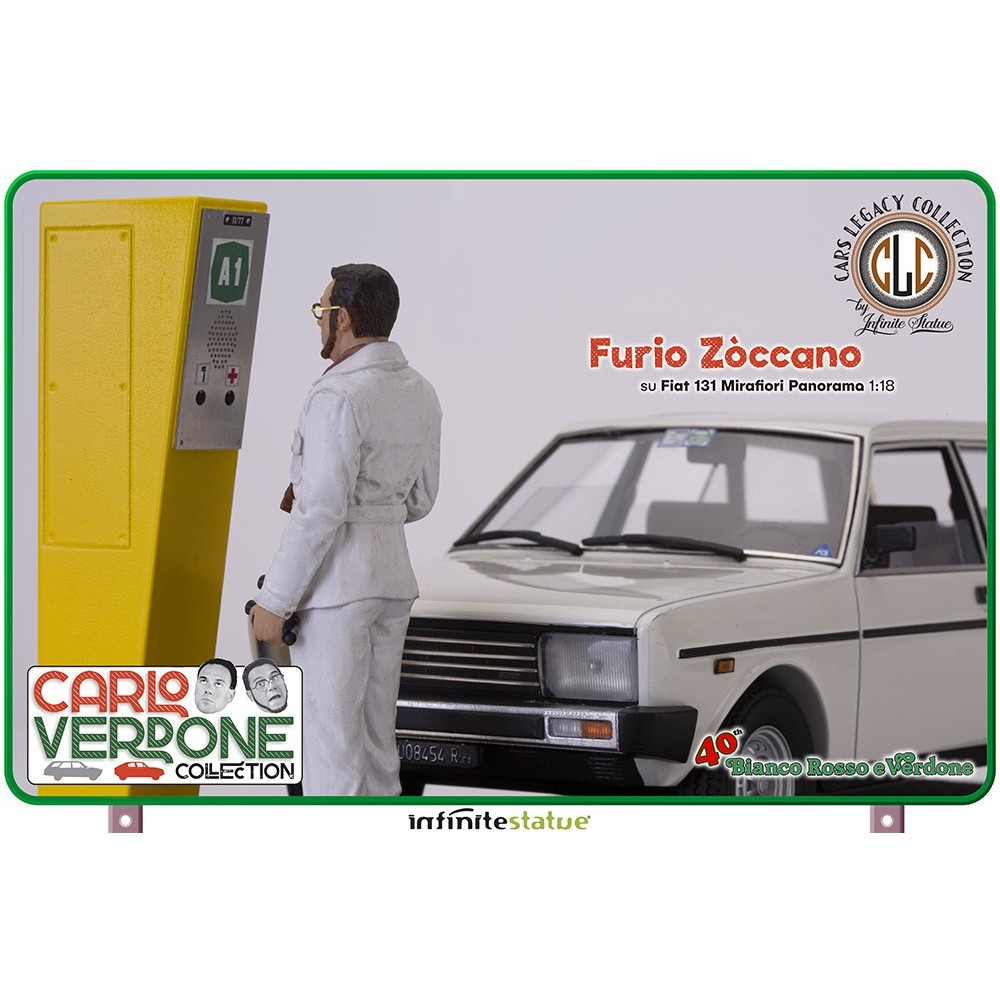 FURIO ZOCCANO SU FIAT 131 1/18 SCALE FIGURE REPLICA INFINITE STATUE