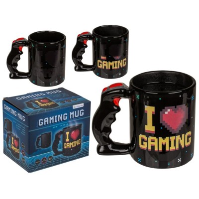I LOVE GAMING HEATING MUG TAZZA TERMICA IN CERAMICA OUT OF THE BLUE
