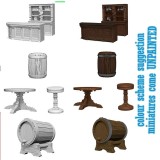 DEEP CUTS PATHFINDER BATTLES RUSTY DRAGON BAR SET MINIATURES WIZKIDS