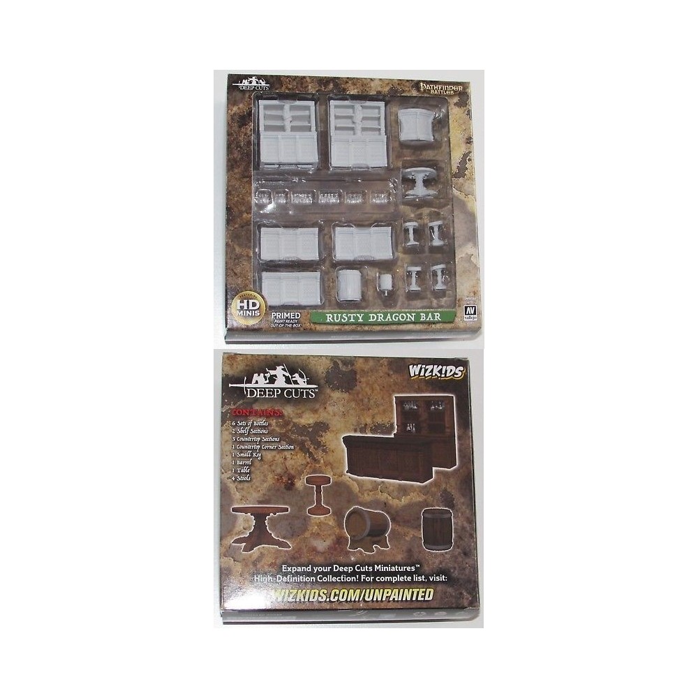 DEEP CUTS PATHFINDER BATTLES RUSTY DRAGON BAR SET MINIATURES WIZKIDS