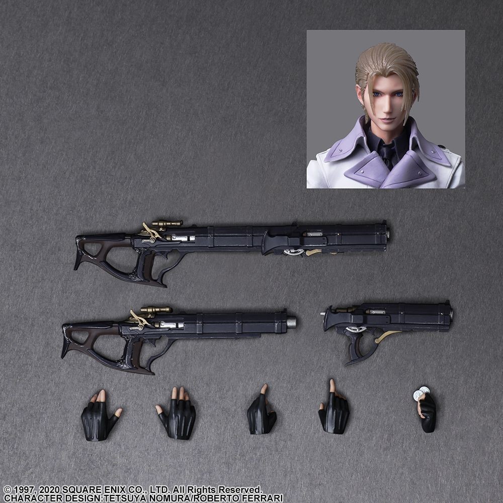 SQUARE ENIX FINAL FANTASY 7 REMAKE RUFUS SHINRA PLAY ARTS KAI ACTION FIGURE