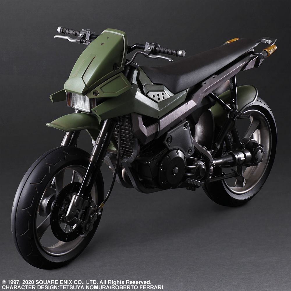 SQUARE ENIX FINAL FANTASY 7 REMAKE JESSIE AND MOTORCYCLE PLAY ARTS KAI ACTION FIGURE