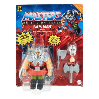 MASTERS OF THE UNIVERSE ORIGINS DELUXE RAM MAN ACTION FIGURE MATTEL
