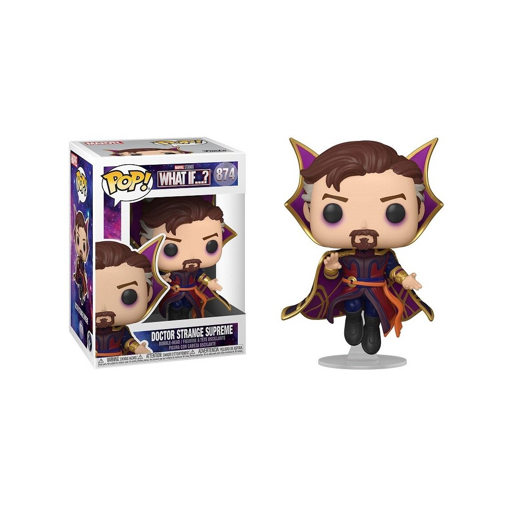FUNKO FUNKO POP! WHAT IF...? DOCTOR STRANGE SUPREME BOBBLE HEAD KNOCKER FIGURE