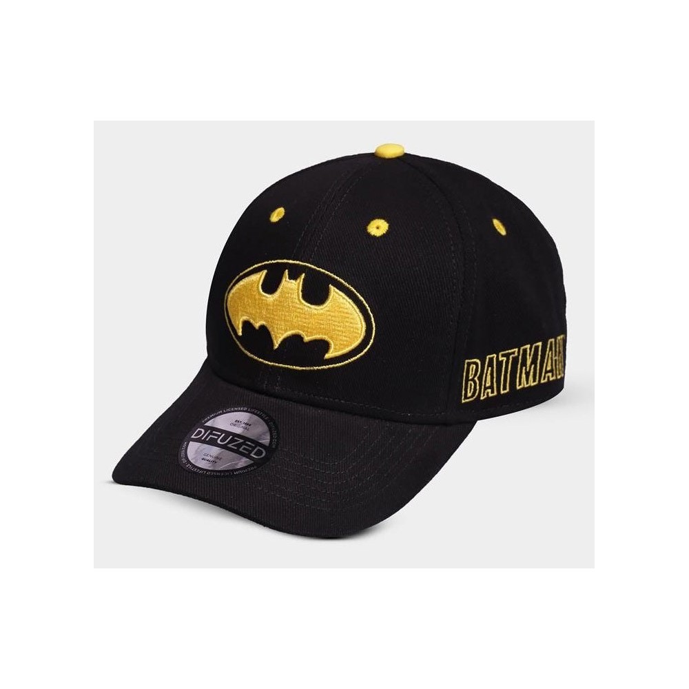 CAPPELLO BASEBALL CAP BATMAN LOGO GOLD NERO DIFUZED