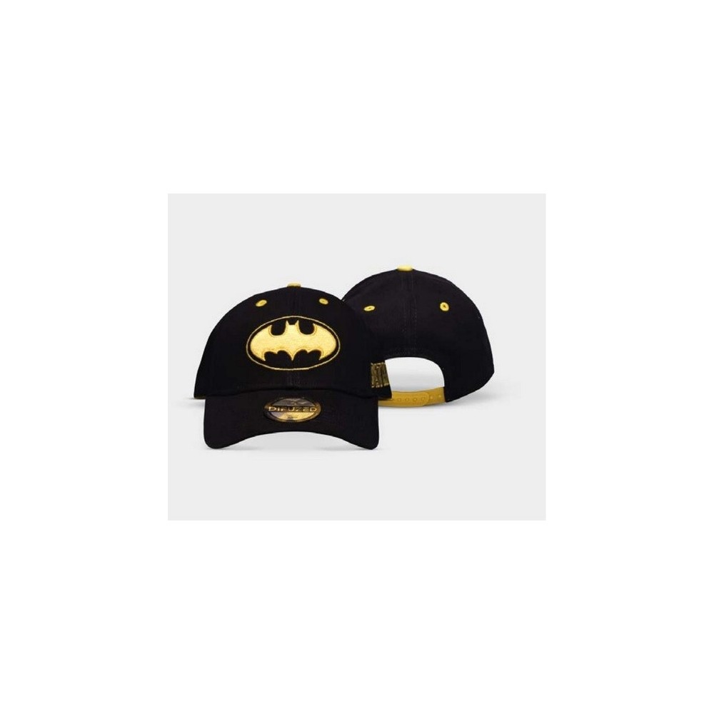 DIFUZED BASEBALL CAP BATMAN LOGO GOLD NERO