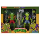 TMNT TEENAGE MUTANT NINJA TURTLES GENGHIS AND RASPUTIN FROG ACTION FIGURE NECA