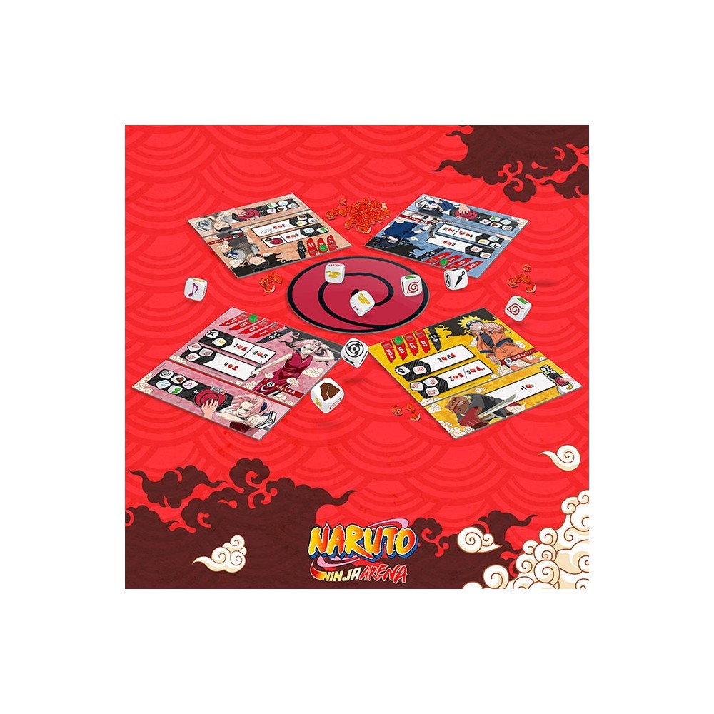 NARUTO NINJA ARENA GIOCO DA TAVOLO INGLESE CON MANUALE ITALIANO DIGITALE DO NOT PANIC GAMES