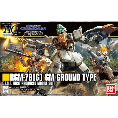 BANDAI HIGH GRADE HGUC GUNDAM GM GROUND TYPE 1/144 MODEL KIT ACTION FIGURE