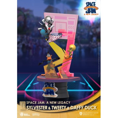 D-STAGE SPACE JAM 2 A NEW LEGACY SILVESTRO TITTI E DAFFY DUCK STATUA FIGURE DIORAMA BEAST KINGDOM