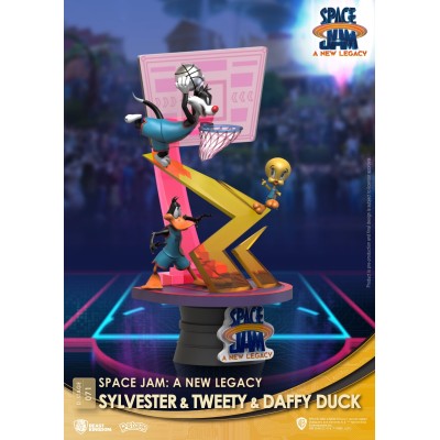 BEAST KINGDOM D-STAGE SPACE JAM 2 A NEW LEGACY SYLVESTER TWEETY AND DAFFY DUCK STATUE FIGURE DIORAMA