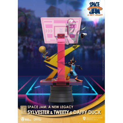 D-STAGE SPACE JAM 2 A NEW LEGACY SILVESTRO TITTI E DAFFY DUCK STATUA FIGURE DIORAMA BEAST KINGDOM