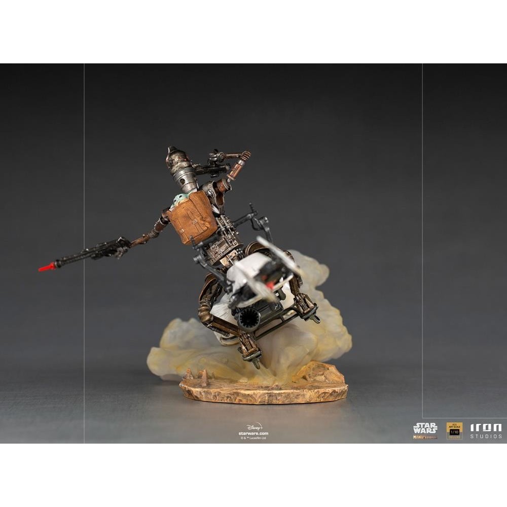 IRON STUDIOS THE MANDALORIAN IG-11 AND THE CHILD BDS ART SCALE 1/10 STATUE FIGURE