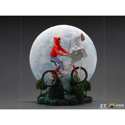 IRON STUDIOS E.T. THE EXTRA-TERRESTRIAL AND ELLIOT BDS ART SCALE DELUXE 1/10 STATUE FIGURE
