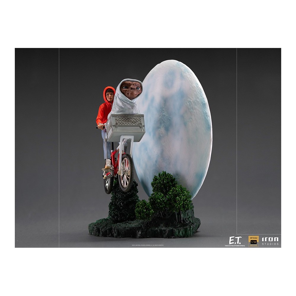 E.T. THE EXTRA-TERRESTRIAL AND ELLIOT BDS ART SCALE DELUXE 1/10 STATUA FIGURE IRON STUDIOS