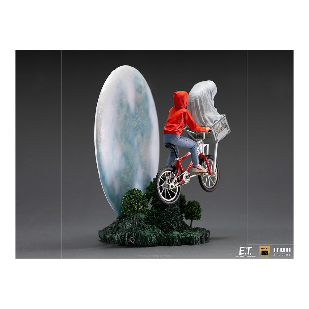 IRON STUDIOS E.T. THE EXTRA-TERRESTRIAL AND ELLIOT BDS ART SCALE DELUXE 1/10 STATUE FIGURE