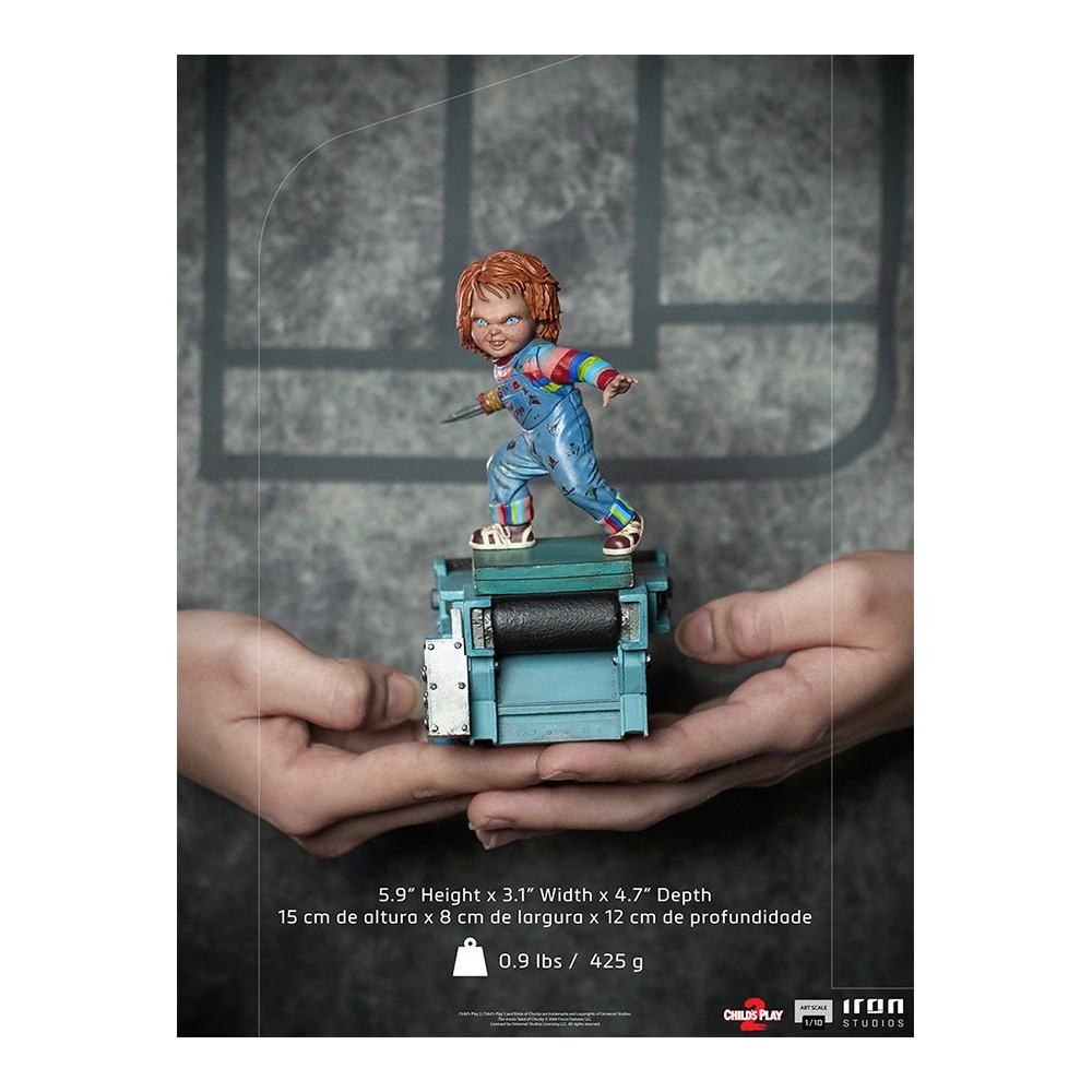 CHILD'S PLAY 2 CHUCKY BDS ART SCALE 1/10 STATUA FIGURE IRON STUDIOS