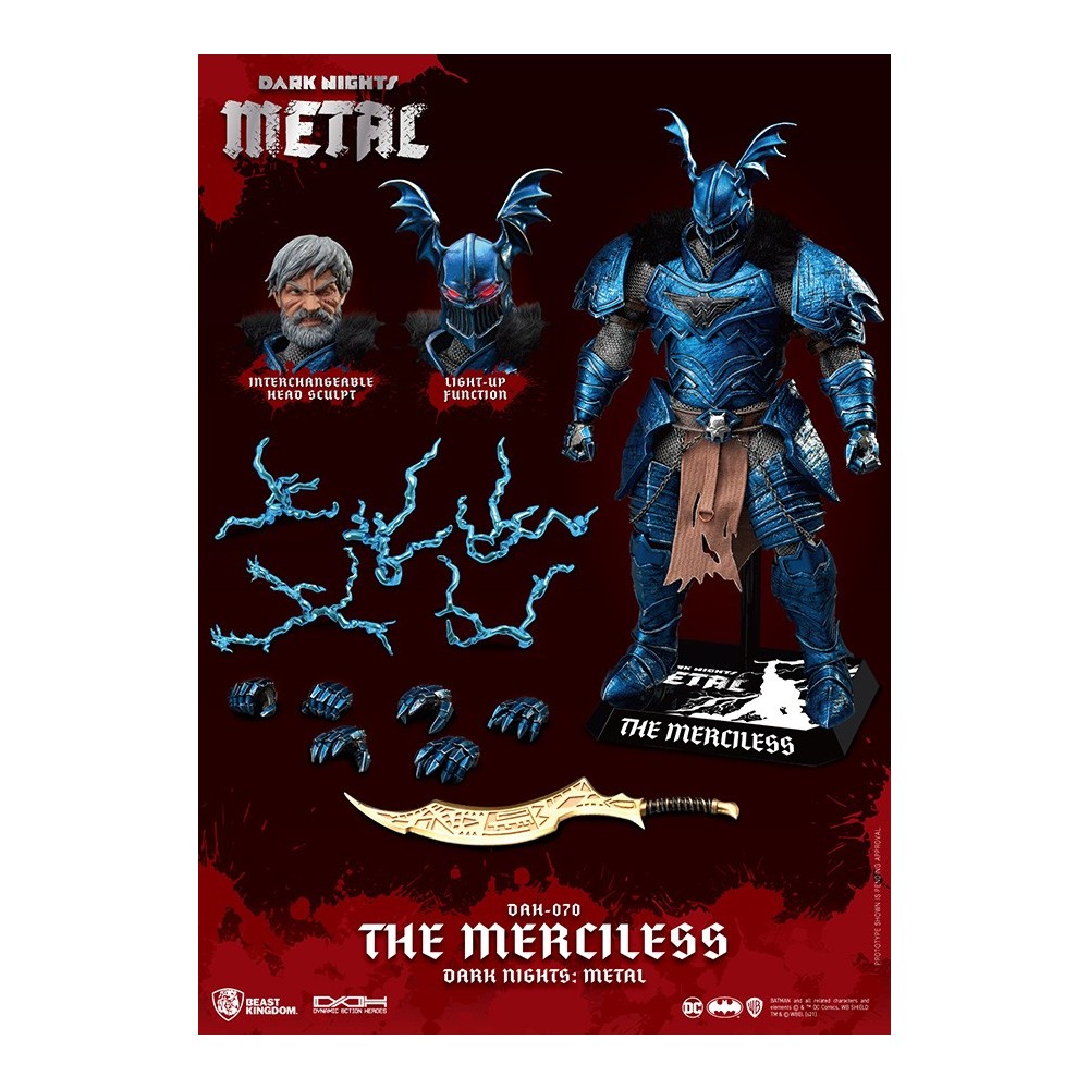 DC COMICS DARK KNIGHTS METAL BATMAN THE MERCILESS DAH-070 ACTION FIGURE BEAST KINGDOM