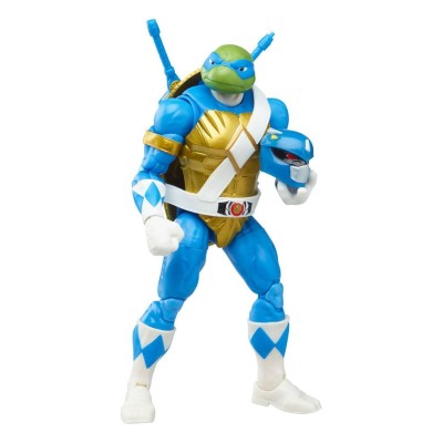 HASBRO POWER RANGERS X TMNT MORPHED DONATELLO AND MORPHED LEONARDO ACTION FIGURE