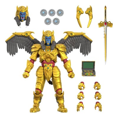 SUPER7 MIGHTY MORPHIN POWER RANGERS ULTIMATES GOLDAR ACTION FIGURE