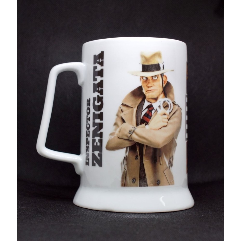 LUPIN III THE FIRST 3D MOVIE INSPECTOR ZENIGATA TANKARD BOCCALE IN CERAMICA MINE
