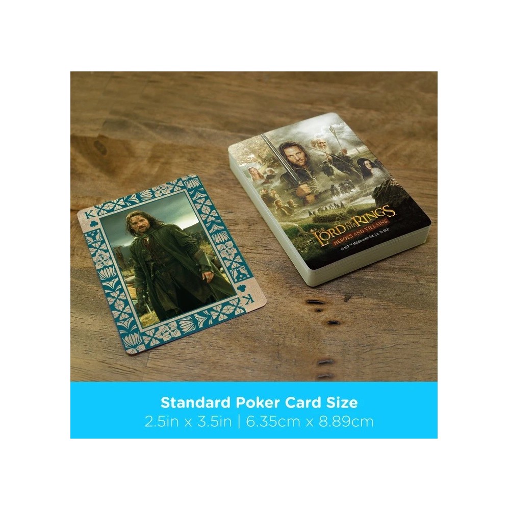AQUARIUS ENT LORD OF THE RINGS HEROES AND VILLAINS POKER PLAYING CARDS