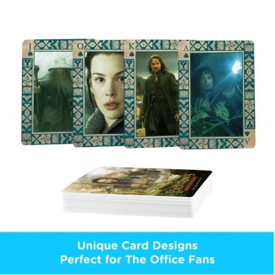 AQUARIUS ENT LORD OF THE RINGS HEROES AND VILLAINS POKER PLAYING CARDS