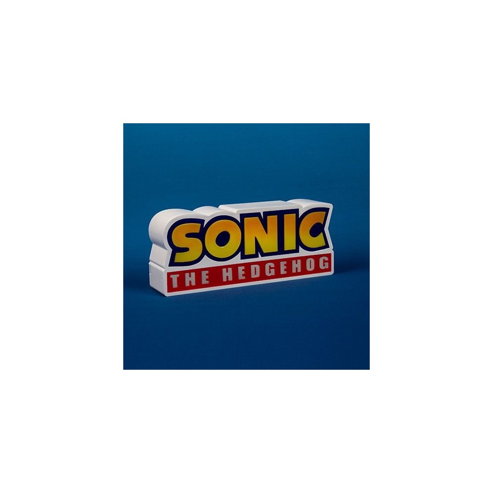 SONIC THE HEDGEHOG LOGO LAMPADA LED 25CM FIZZ CREATIONS