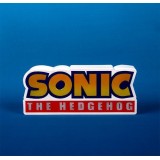 SONIC THE HEDGEHOG LOGO LAMPADA LED 25CM FIZZ CREATIONS